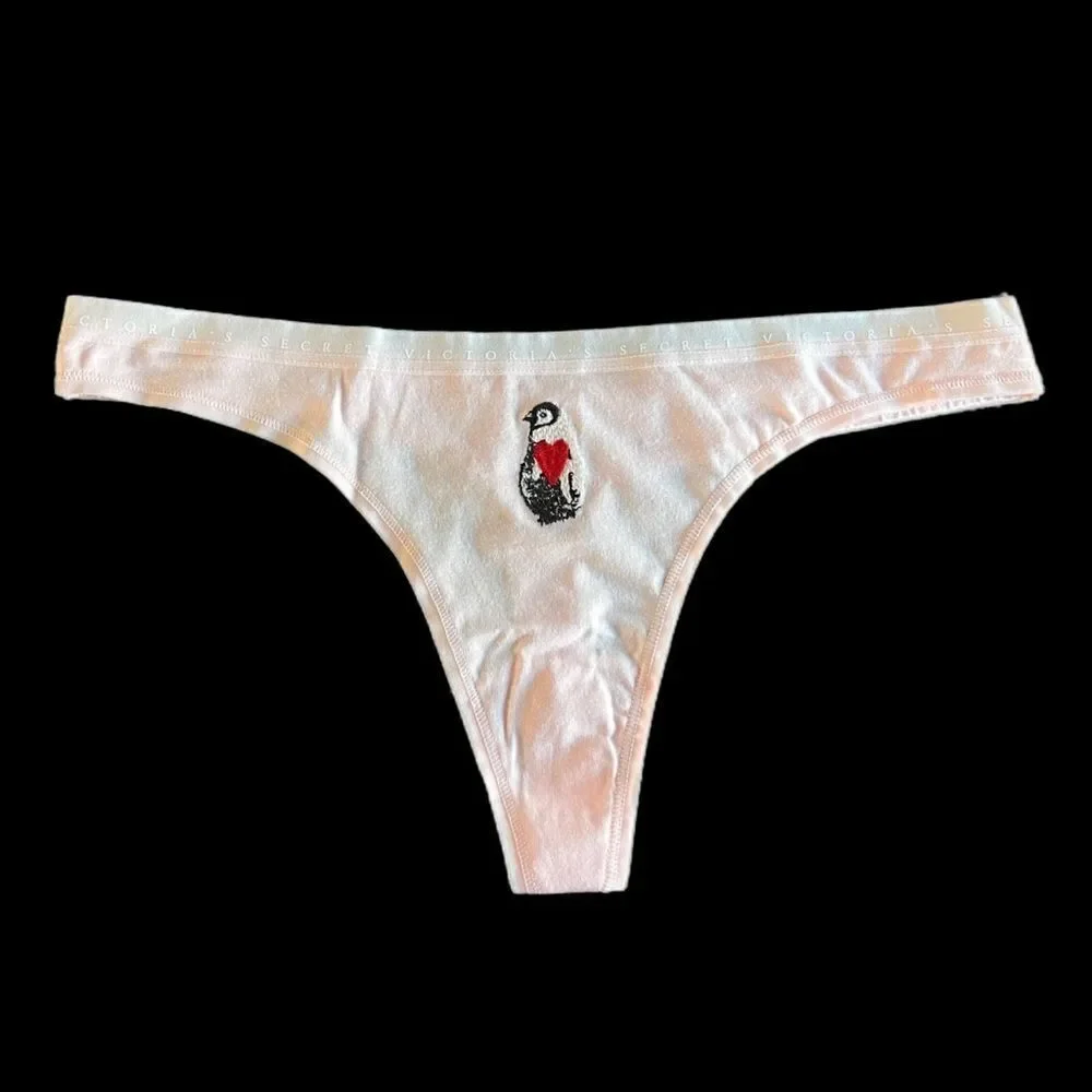 Victorias Secret Soft Cotton Thong panty Pink Large new